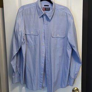 Chaps casual men’s shirt blue large